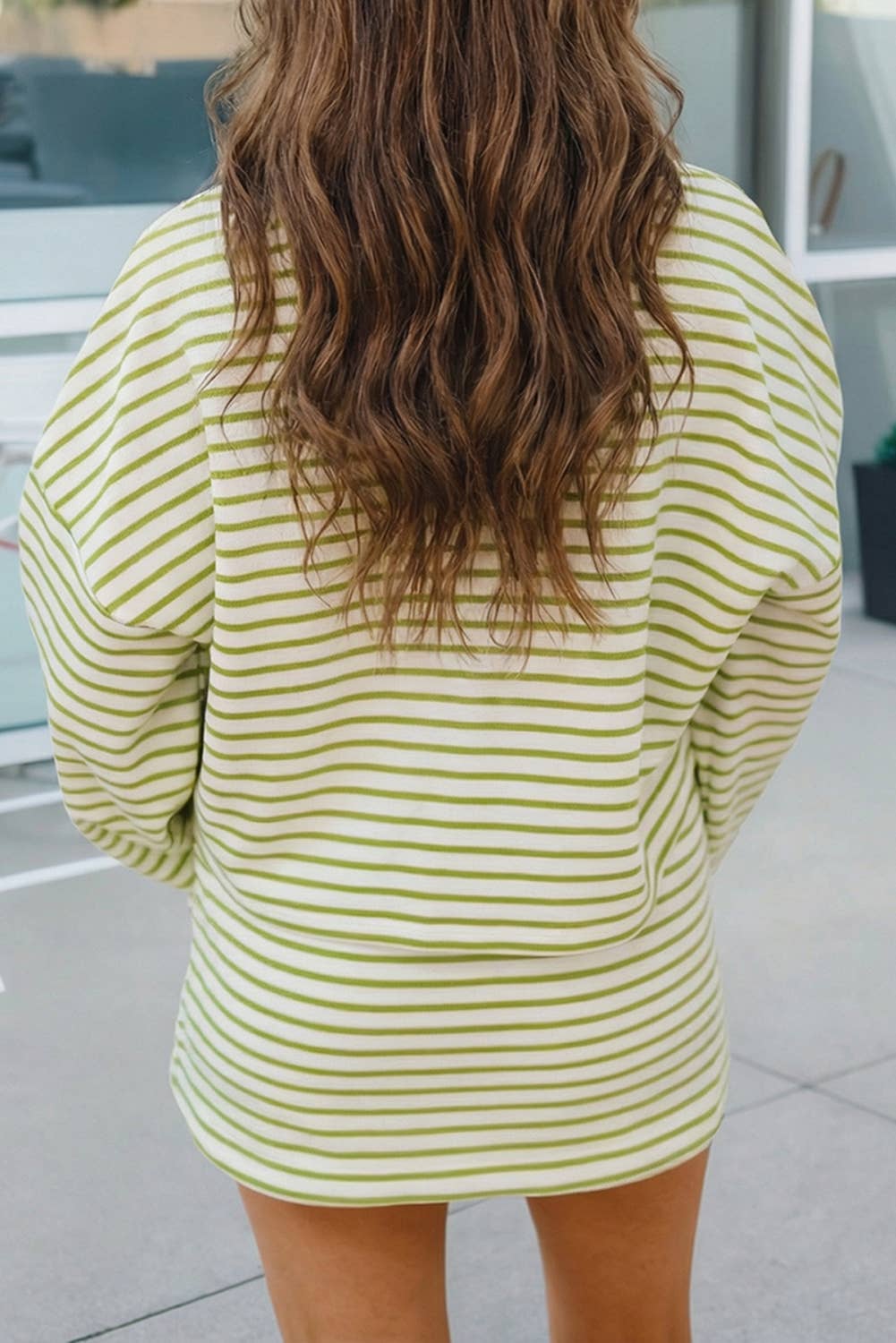 Maddie Striped Set - Green